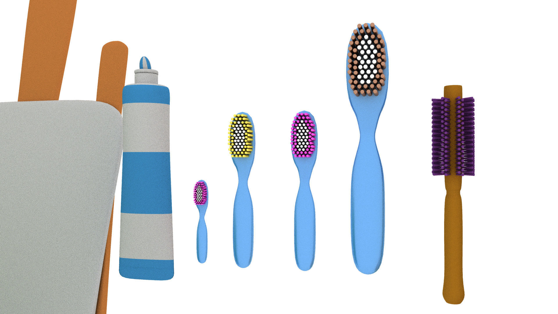 Cartoon Assets Pack Low-poly 3D model_14