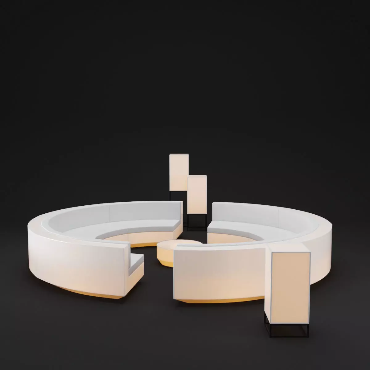 Vela sofa set 3D model_0