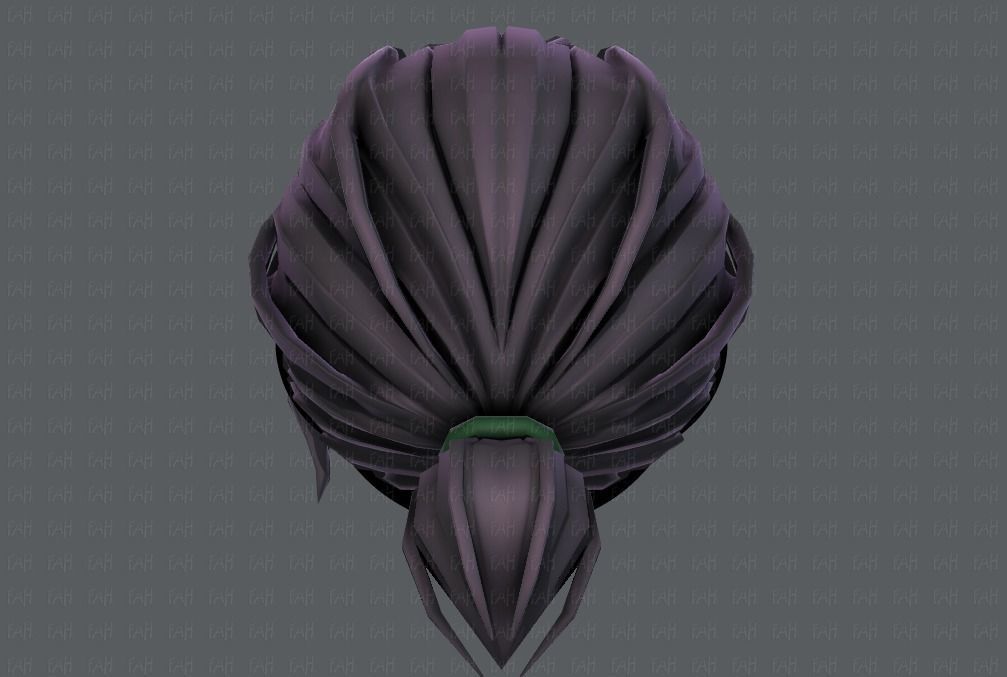 3D Hair style for girl V53 Low-poly 3D model_21