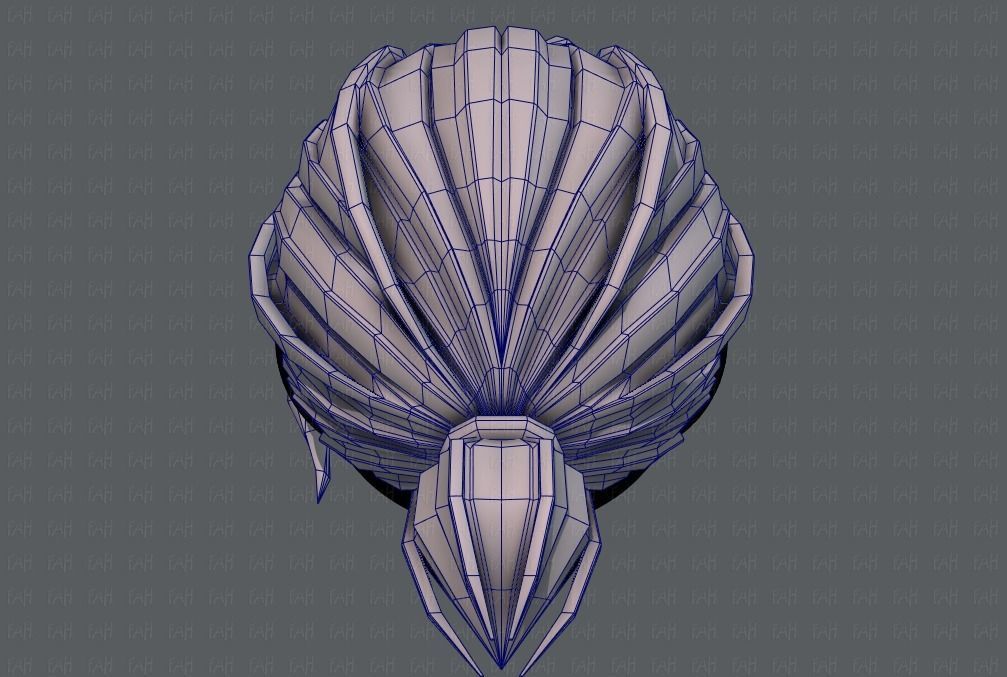 3D Hair style for girl V53 Low-poly 3D model_29