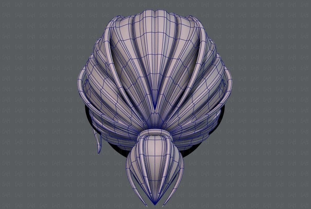 3D Hair style for girl V53 Low-poly 3D model_13