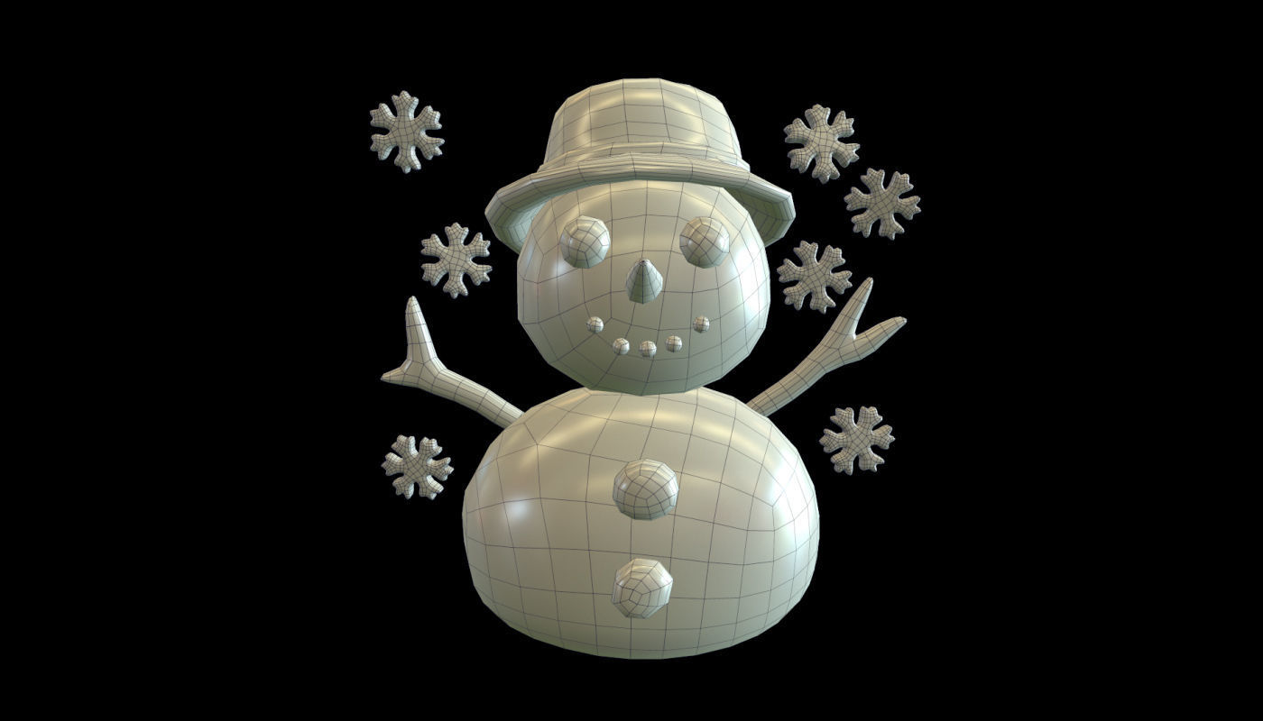 CHRISTMAS ICON PACK Low-poly 3D model_32