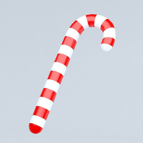 icon xmas candy Low-poly 3D model