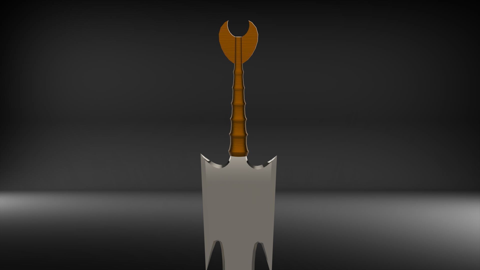 Warior Sword Low-poly 3D model_3