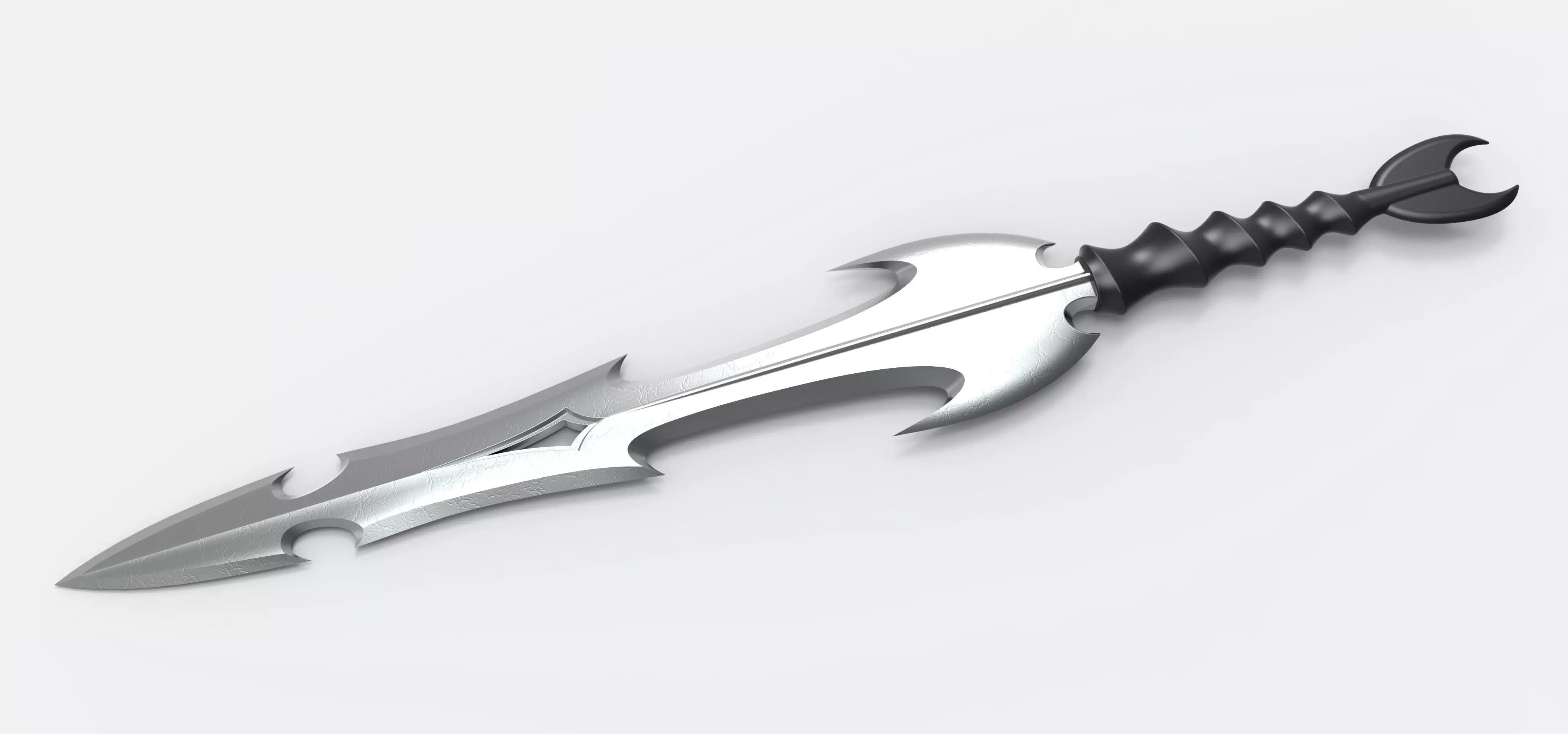 Warior Sword Low-poly 3D model_0
