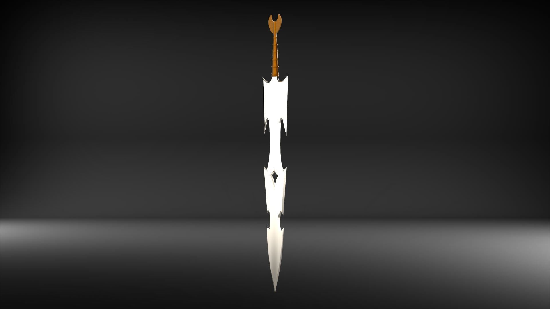 Warior Sword Low-poly 3D model_6