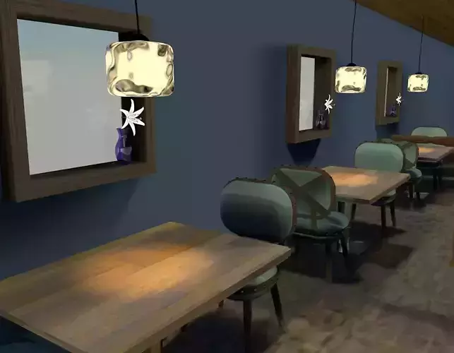  on deck card playing club venue 3D model