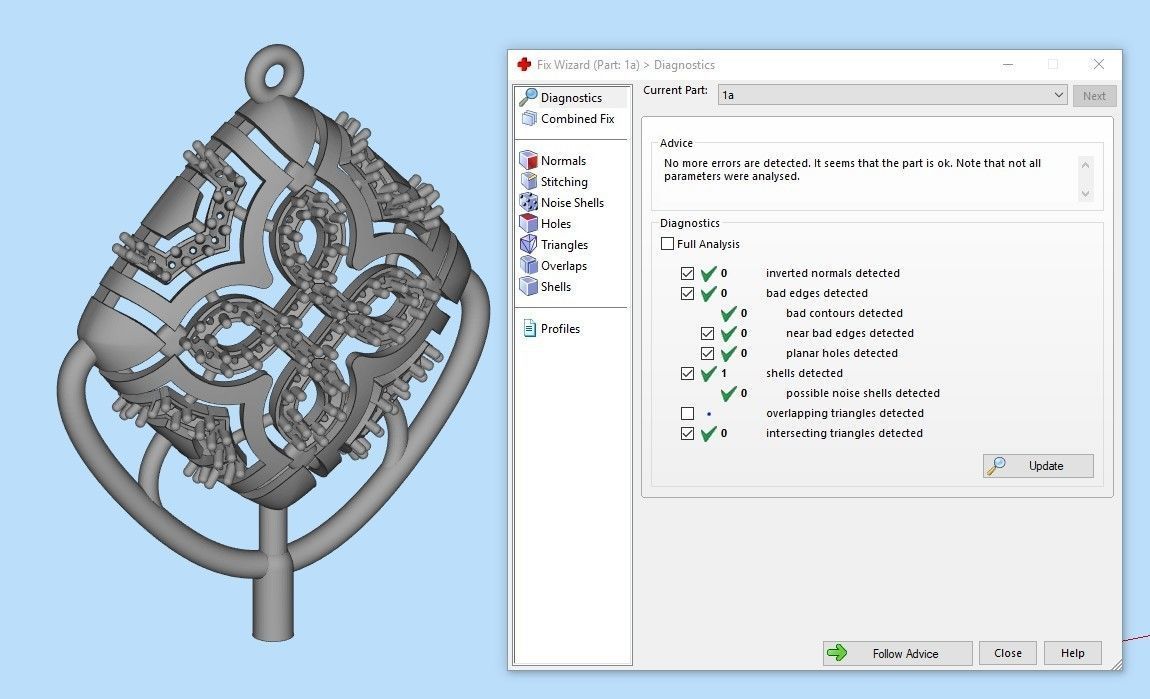Women Pendant with diamond cross 3dm stl 3D print model 3D print model_18
