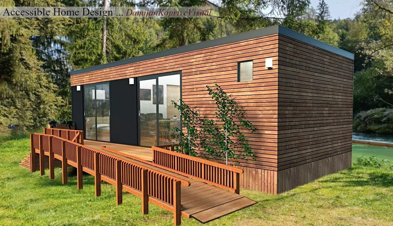 Accessible Home Design 3dmodel Low-poly 3D model