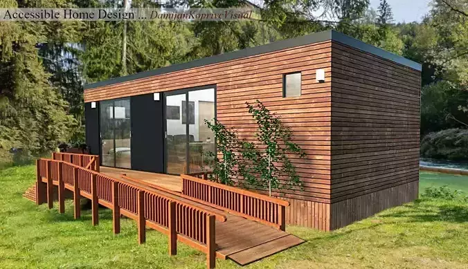 Accessible Home Design 3dmodel Low-poly 3D model
