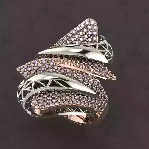 karabulut rose gold ring with diamonds