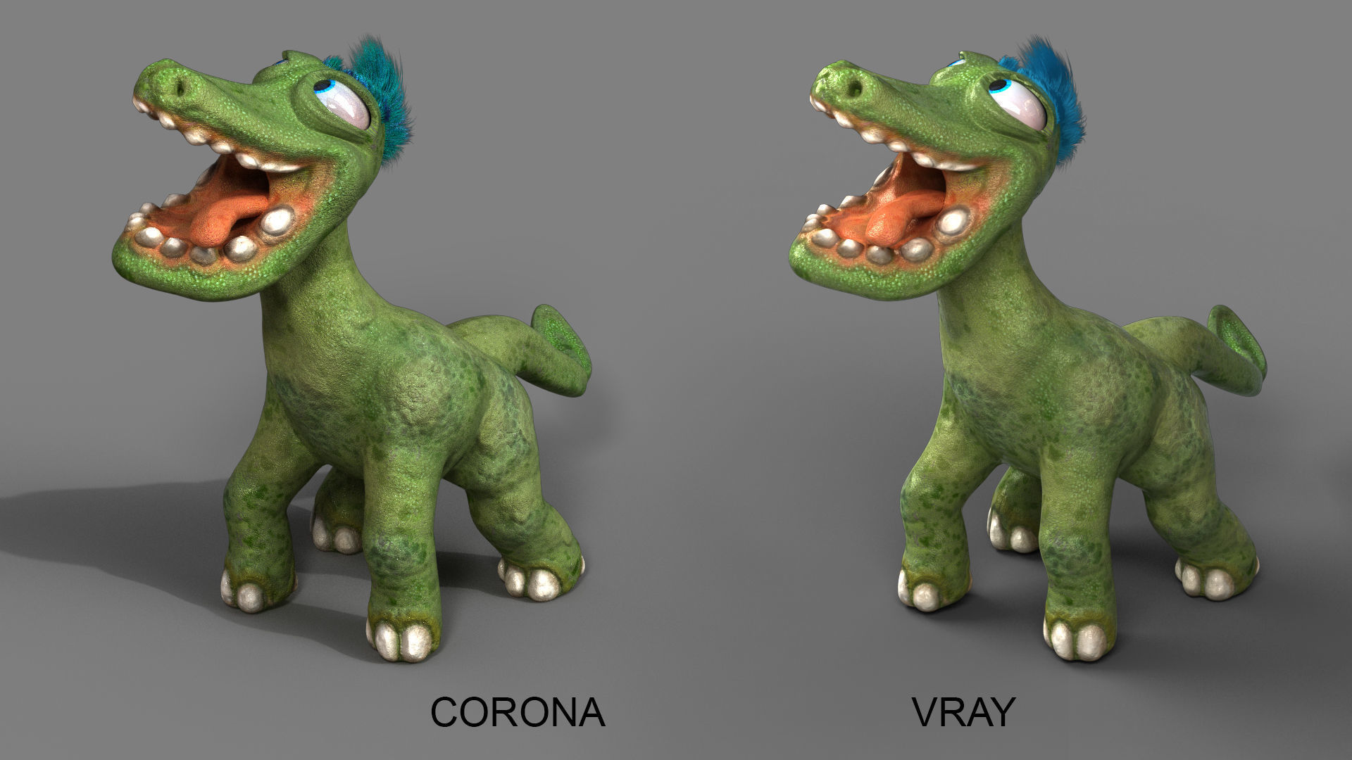 Cartoon Dinosaur Low-poly 3D model_8