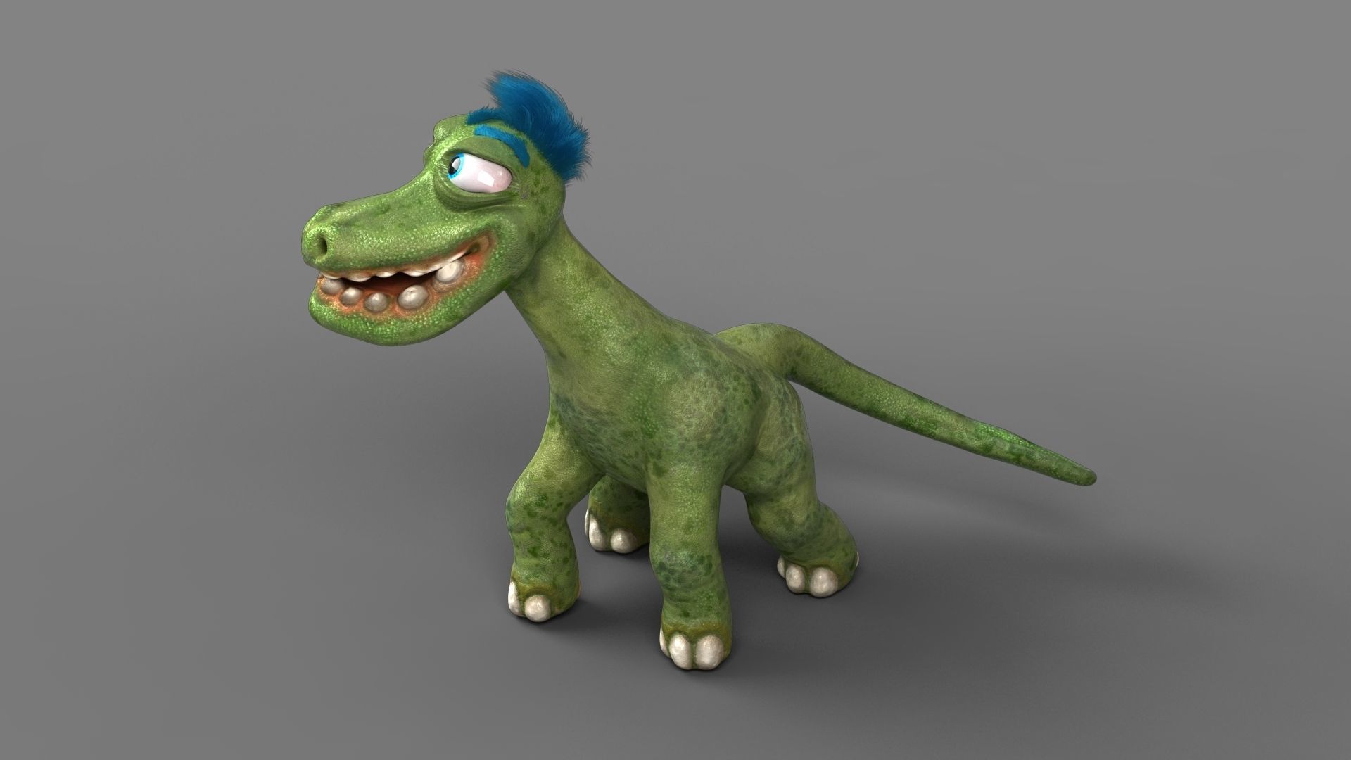 Cartoon Dinosaur Low-poly 3D model_11