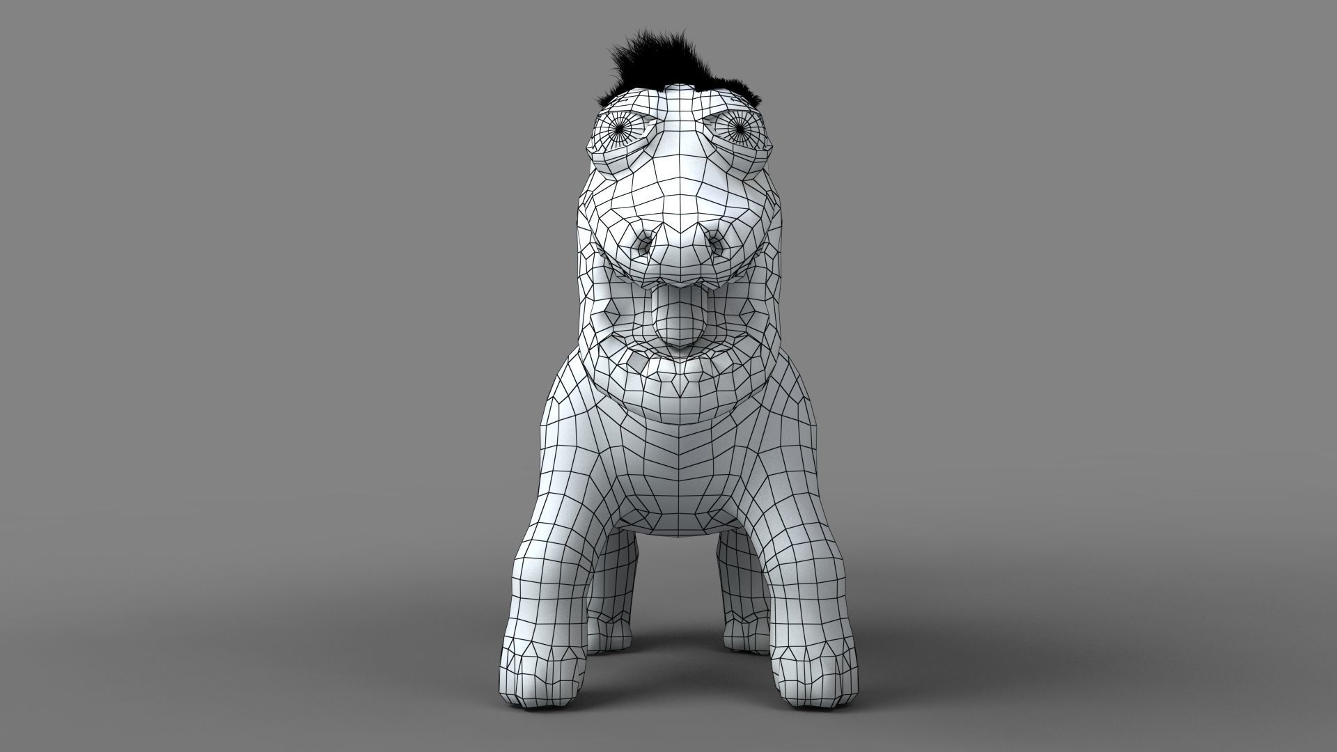 Cartoon Dinosaur Low-poly 3D model_14