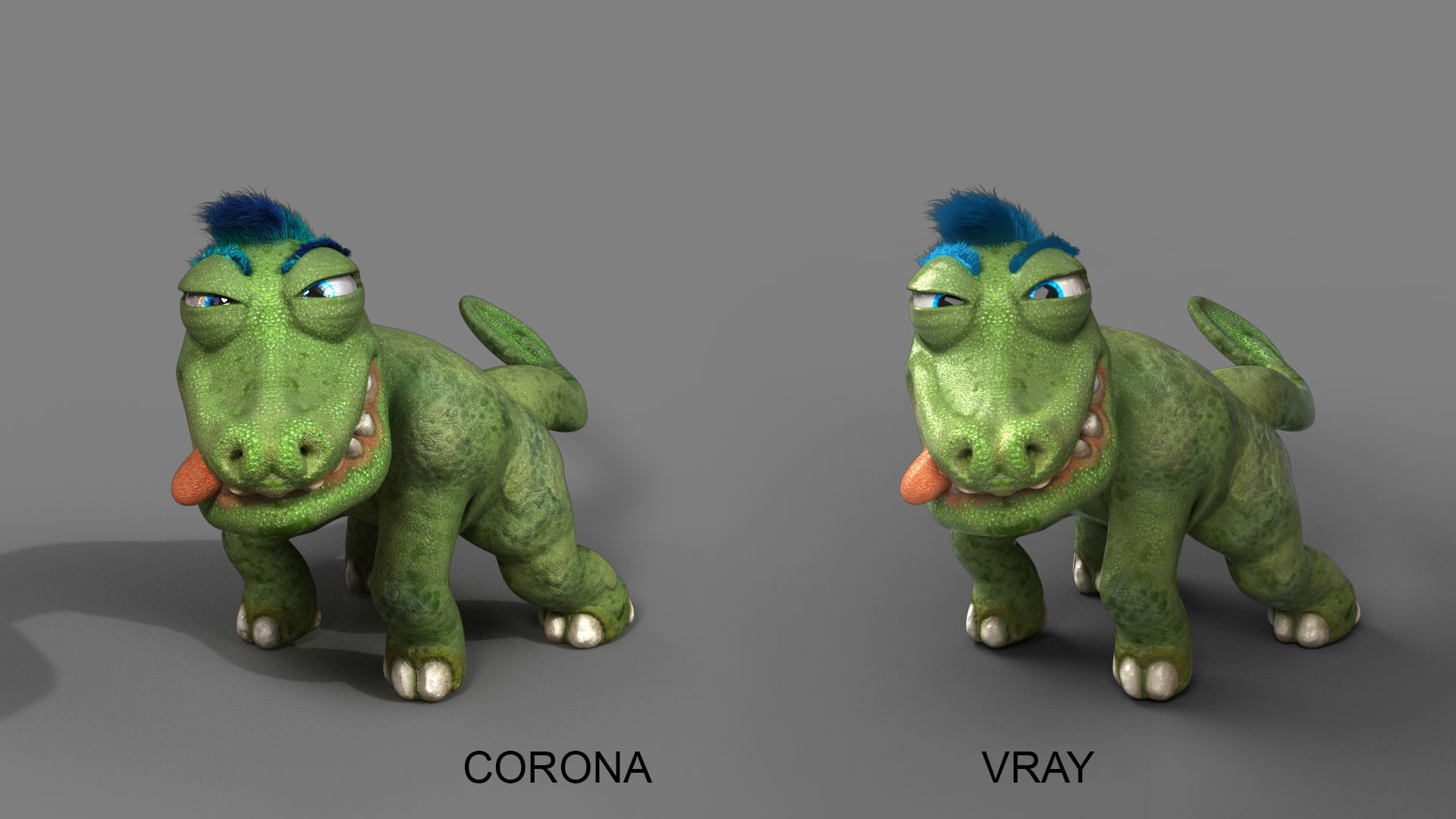 Cartoon Dinosaur Low-poly 3D model_9