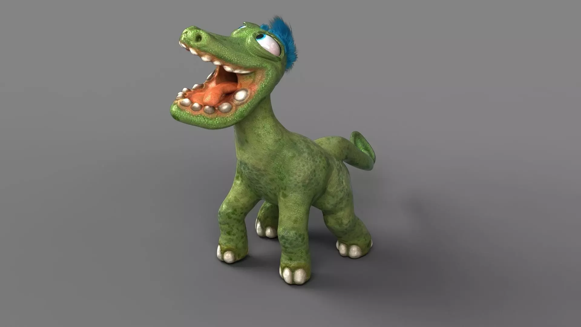 Cartoon Dinosaur Low-poly 3D model_0