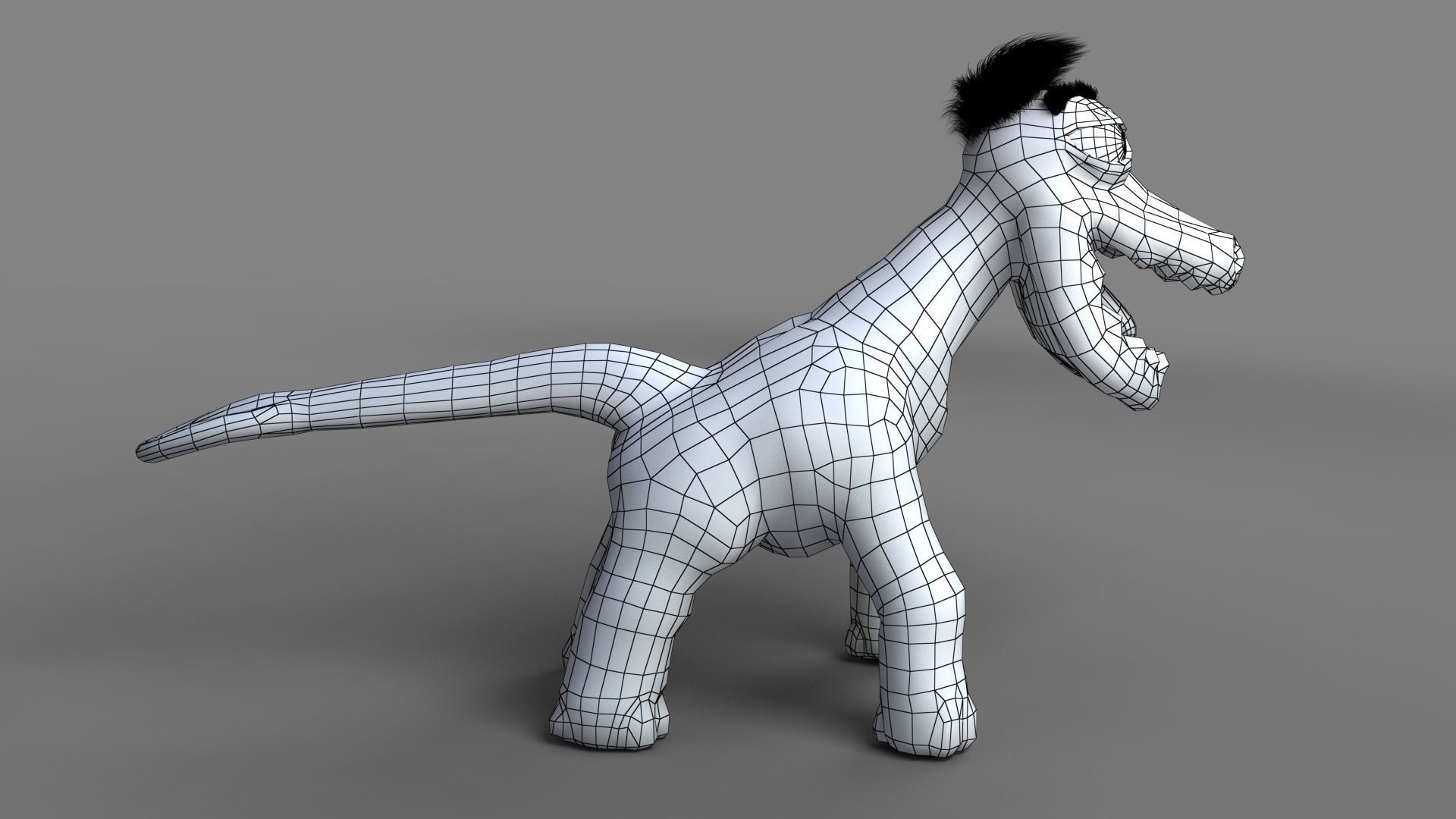 Cartoon Dinosaur Low-poly 3D model_13