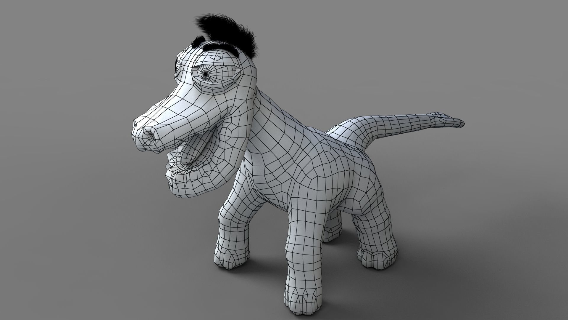 Cartoon Dinosaur Low-poly 3D model_15
