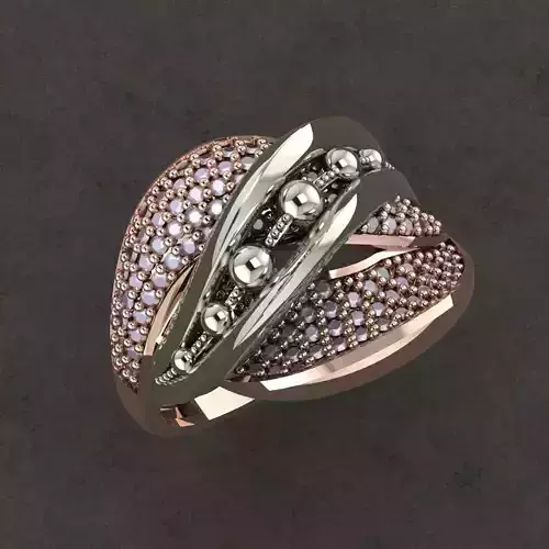 karabulut rose gold ring with diamonds