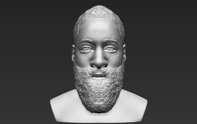 James Harden bust 3D printing ready stl obj formats  3D print model