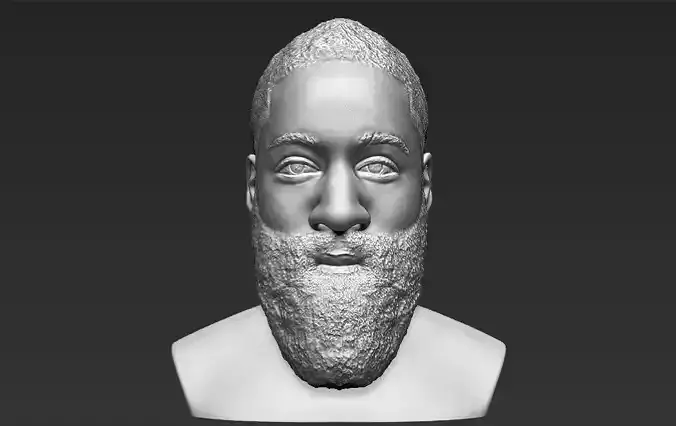 James Harden bust 3D printing ready stl obj formats  3D print model