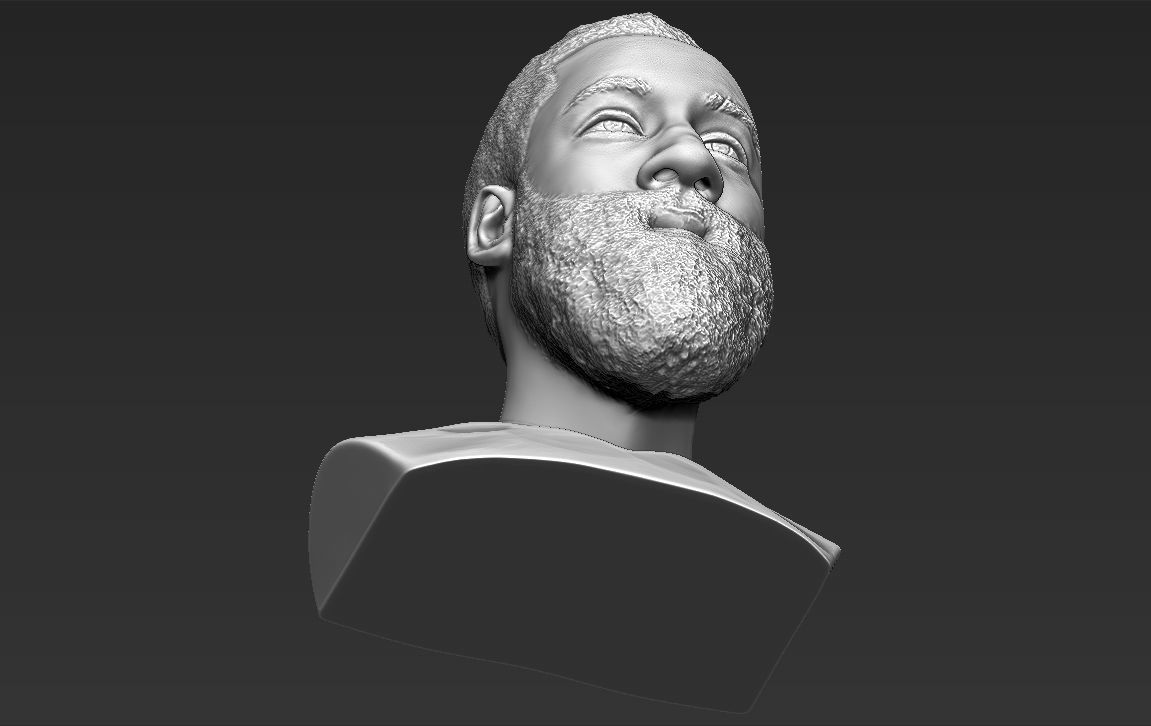James Harden bust 3D printing ready stl obj formats 3D print model_22