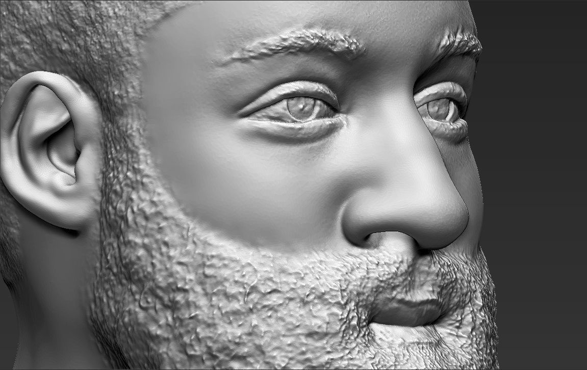 James Harden bust 3D printing ready stl obj formats 3D print model_18