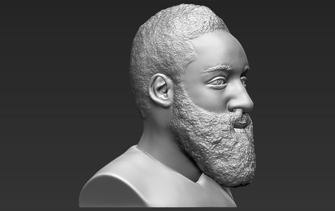 James Harden bust 3D printing ready stl obj formats 3D print model_11