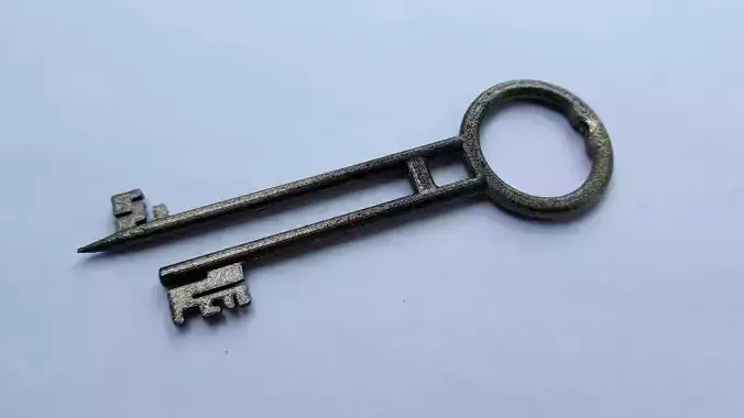 Key of Davy Jones from movie Pirates of the Caribbean 2 3D print model