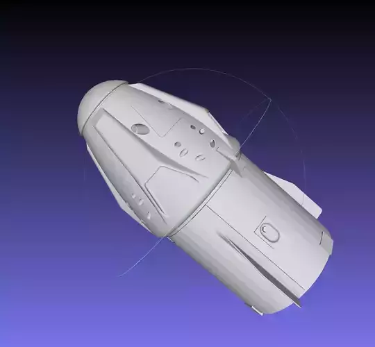 Space-X Dragon 2 Spacecraft Simple Printable Model 3D print model