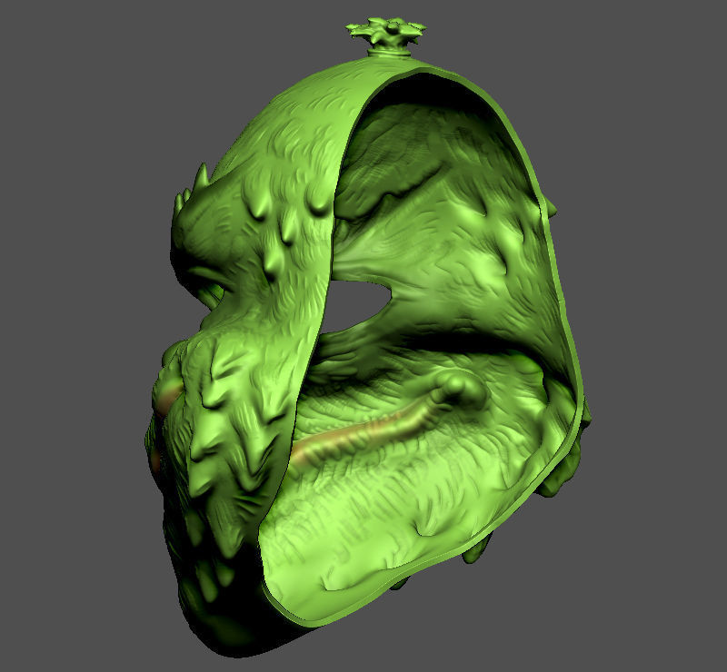 The Grinch Mask Christmas Costume Halloween Cosplay STL File 3D print model_4