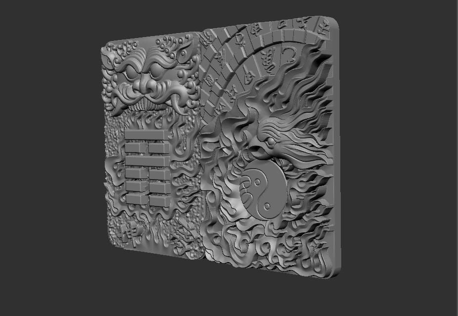 jade carving 3D print model_2
