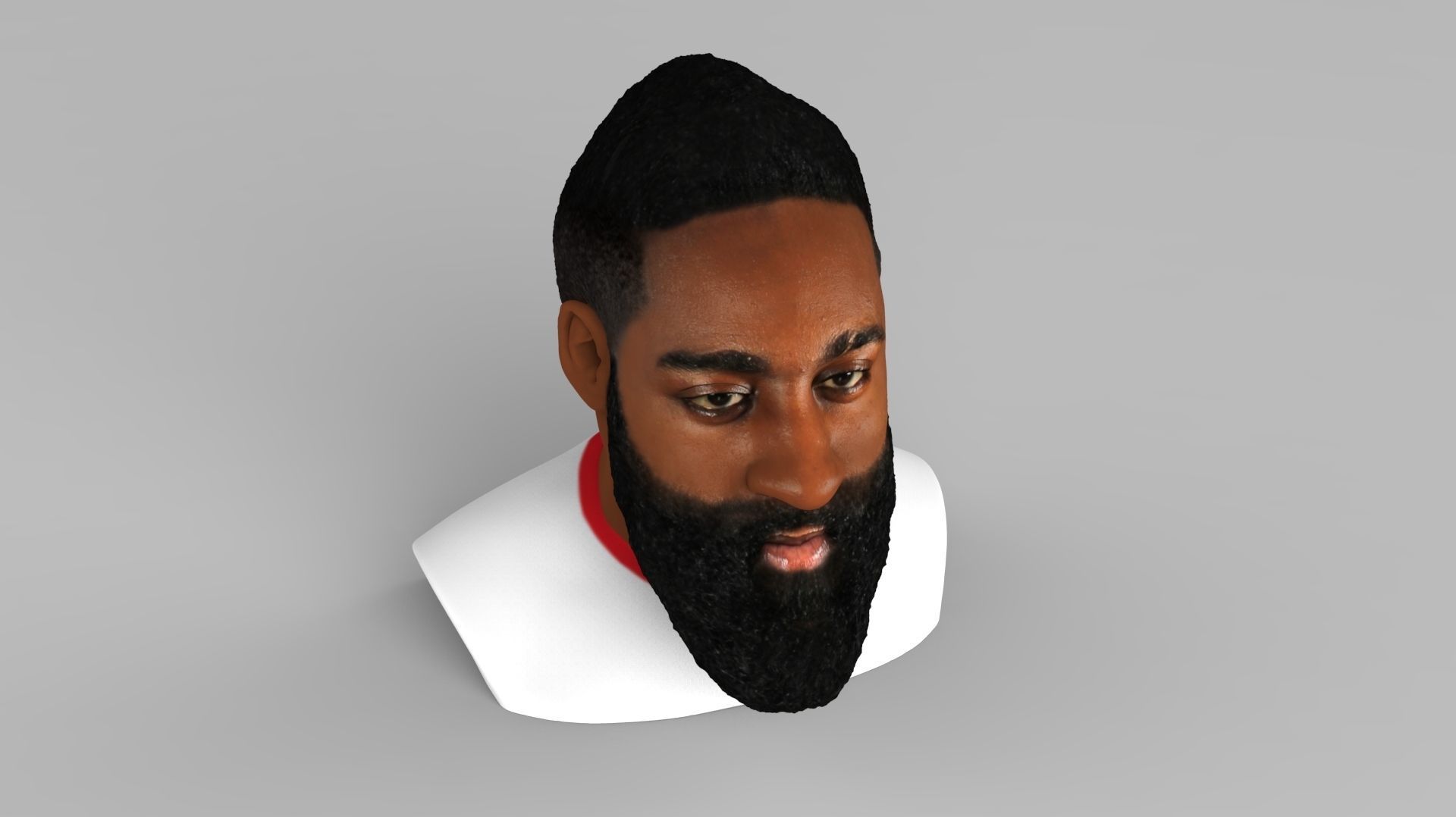 James Harden bust ready for full color 3D printing 3D print model_11