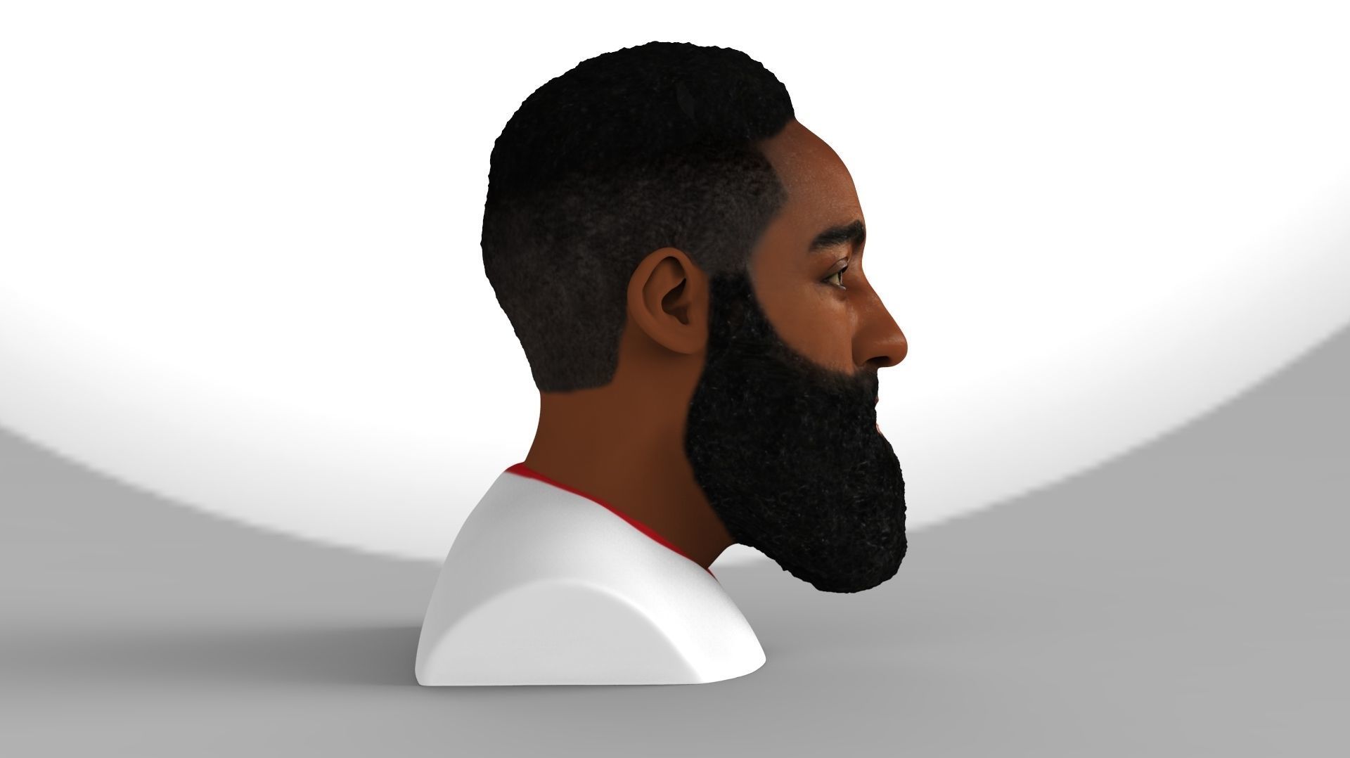 James Harden bust ready for full color 3D printing 3D print model_8
