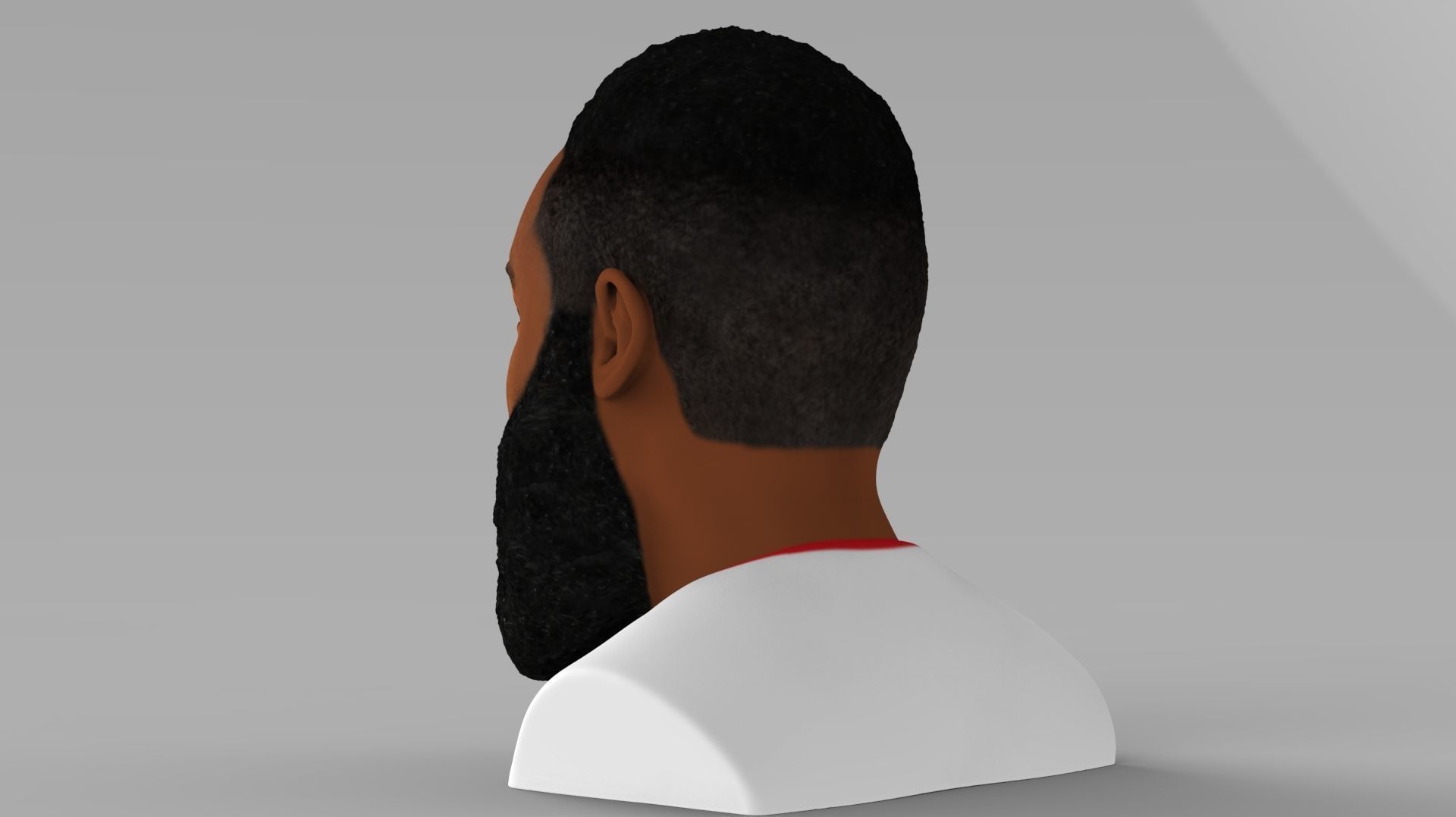 James Harden bust ready for full color 3D printing 3D print model_5