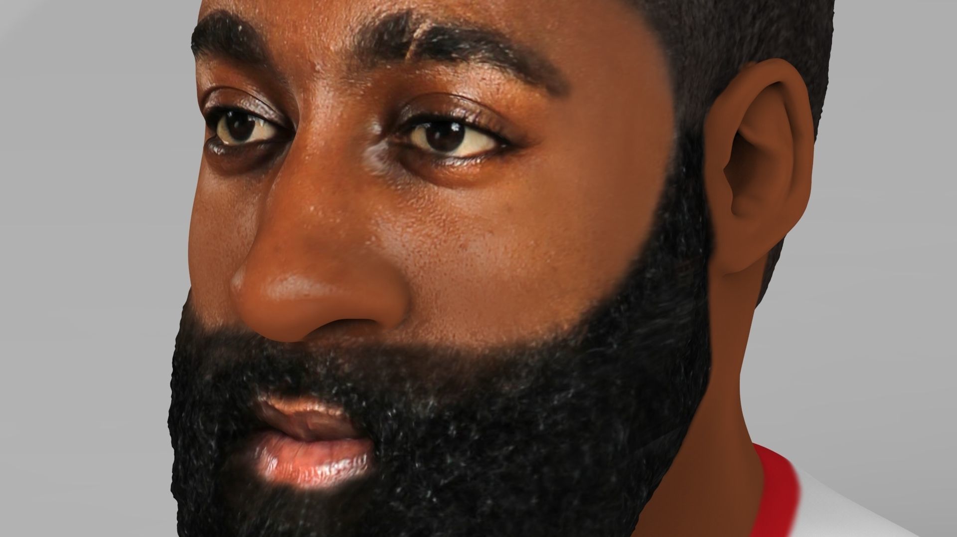 James Harden bust ready for full color 3D printing 3D print model_15