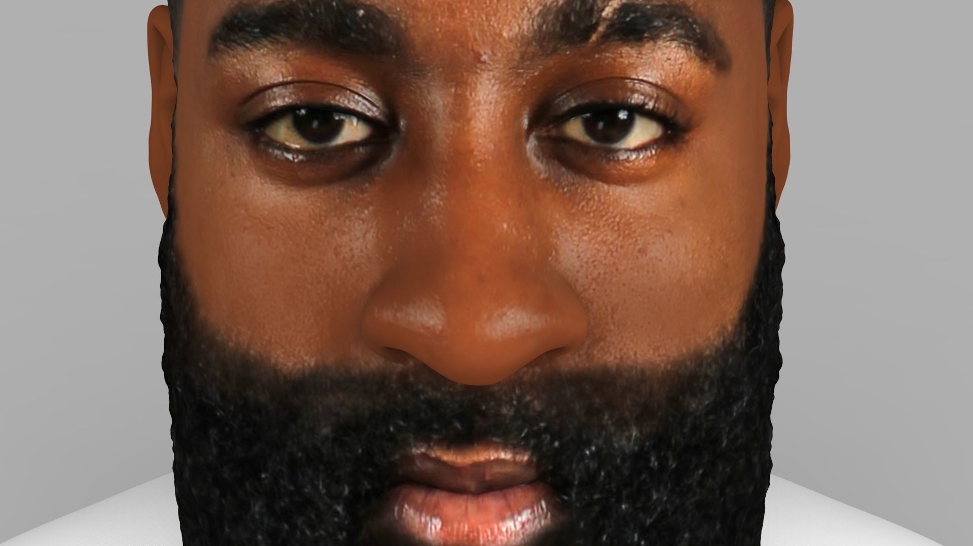 James Harden bust ready for full color 3D printing 3D print model_14
