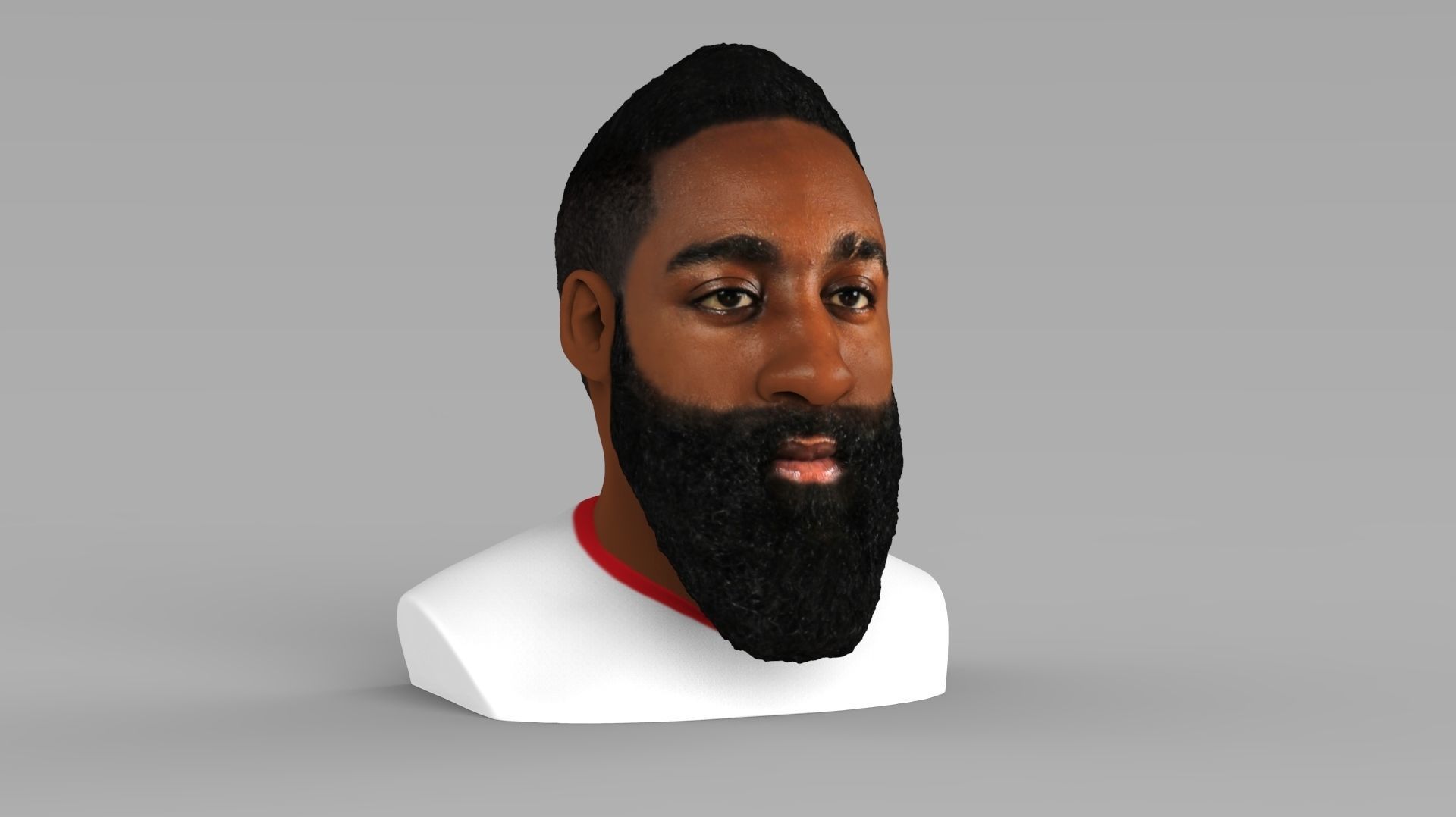 James Harden bust ready for full color 3D printing 3D print model_10