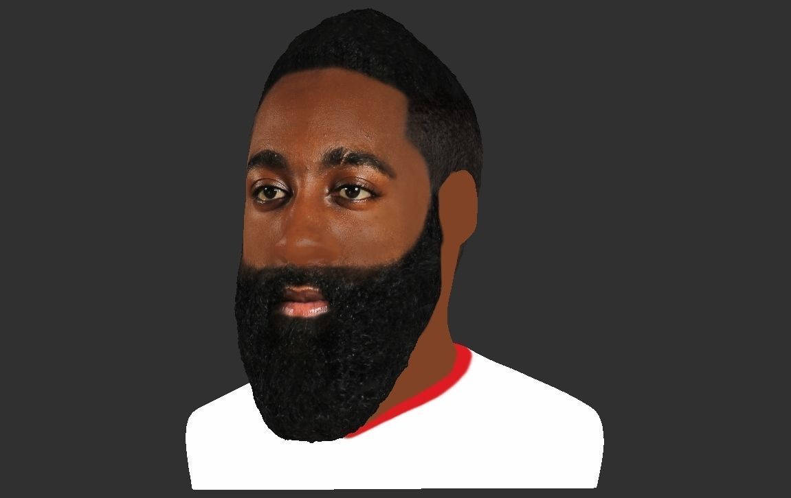 James Harden bust ready for full color 3D printing 3D print model_22