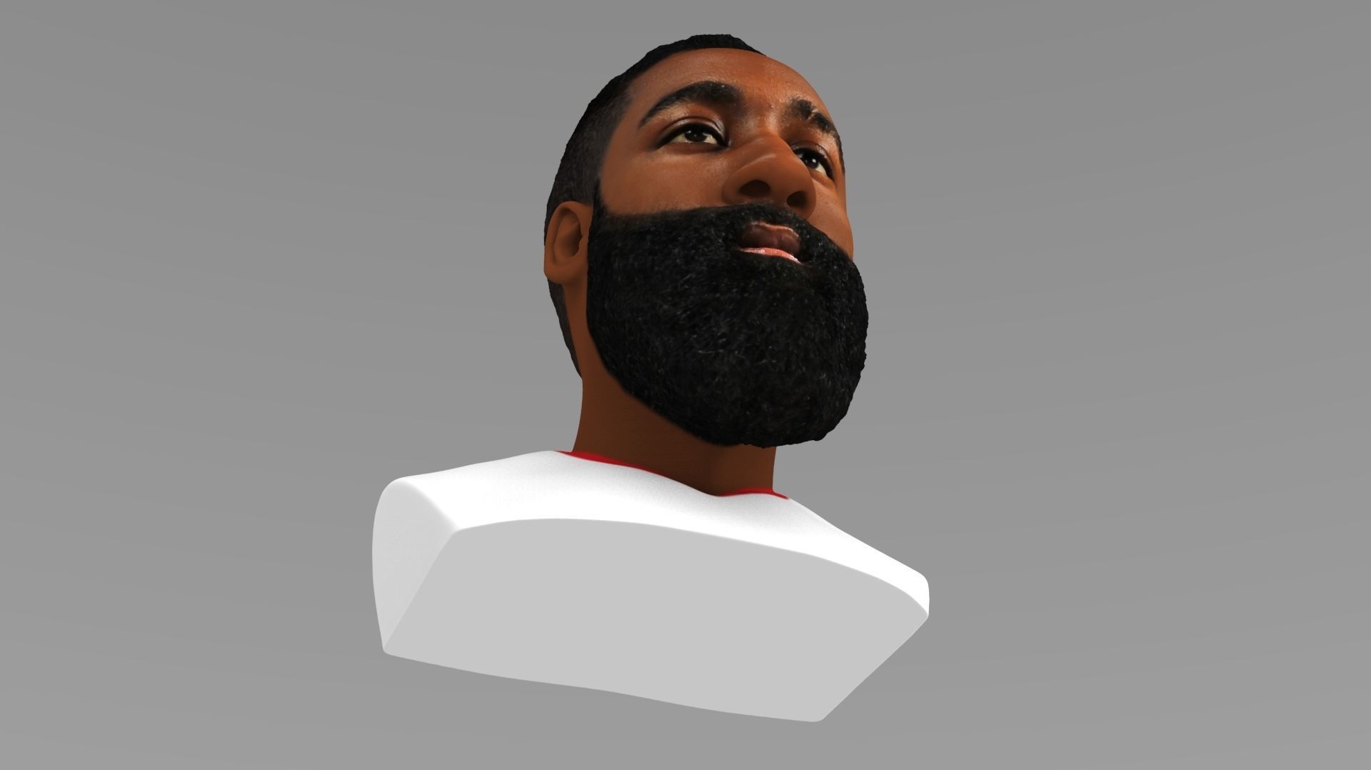 James Harden bust ready for full color 3D printing 3D print model_17