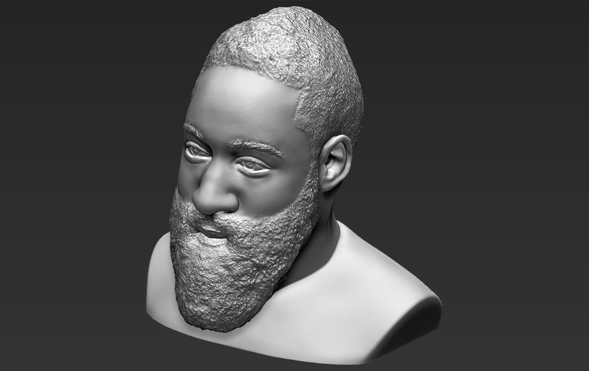 James Harden bust ready for full color 3D printing 3D print model_38