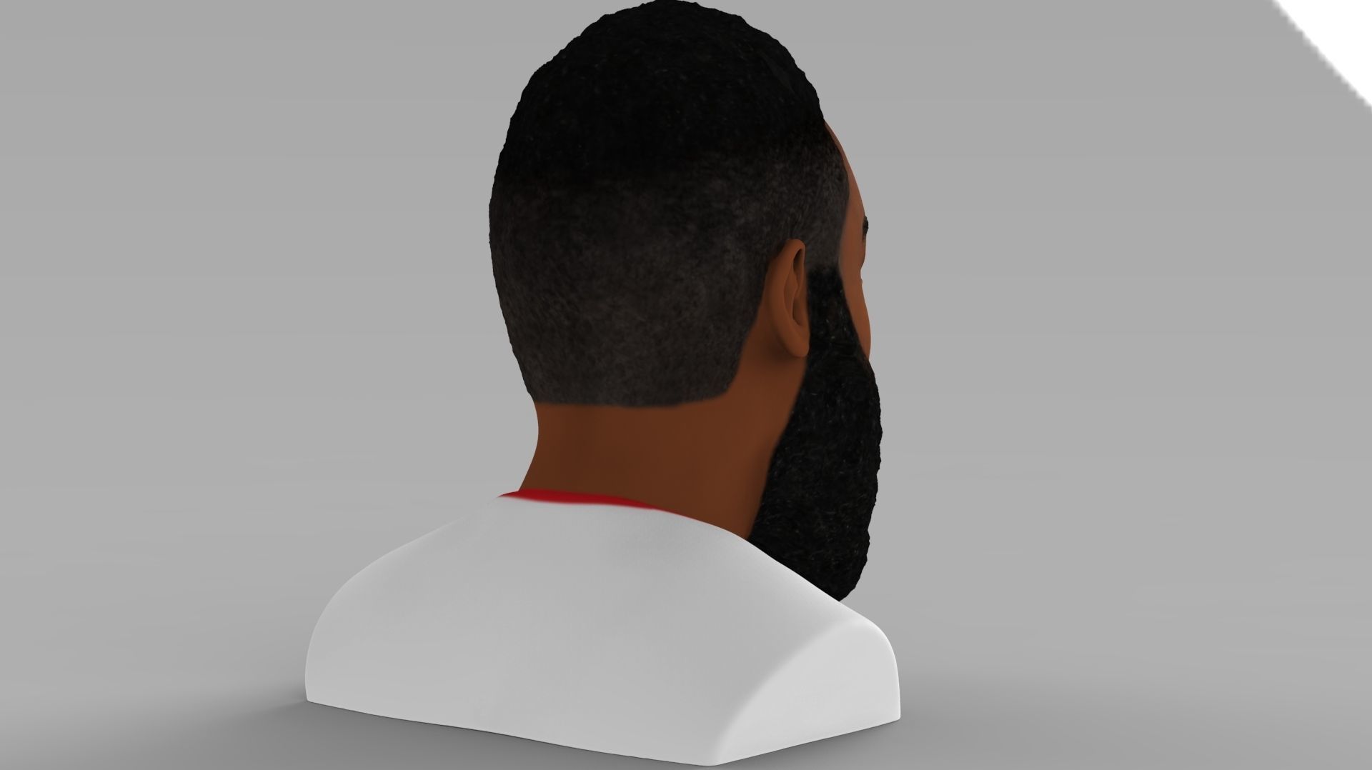 James Harden bust ready for full color 3D printing 3D print model_7