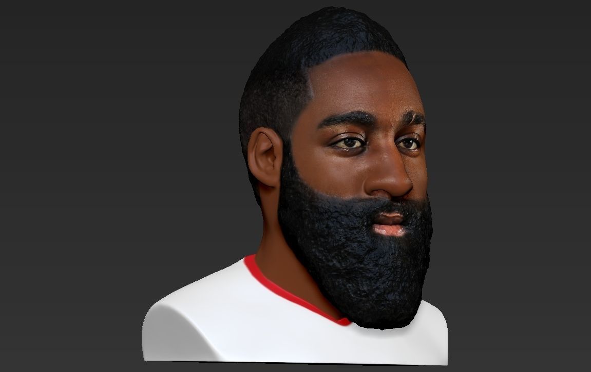 James Harden bust ready for full color 3D printing 3D print model_20