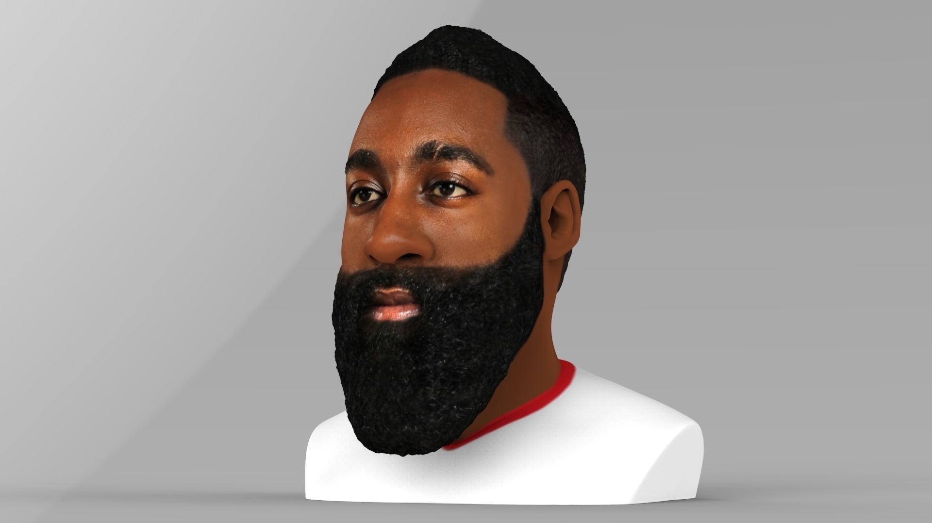 James Harden bust ready for full color 3D printing 3D print model_2