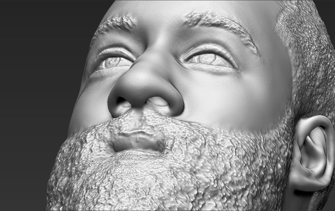 James Harden bust ready for full color 3D printing 3D print model_43