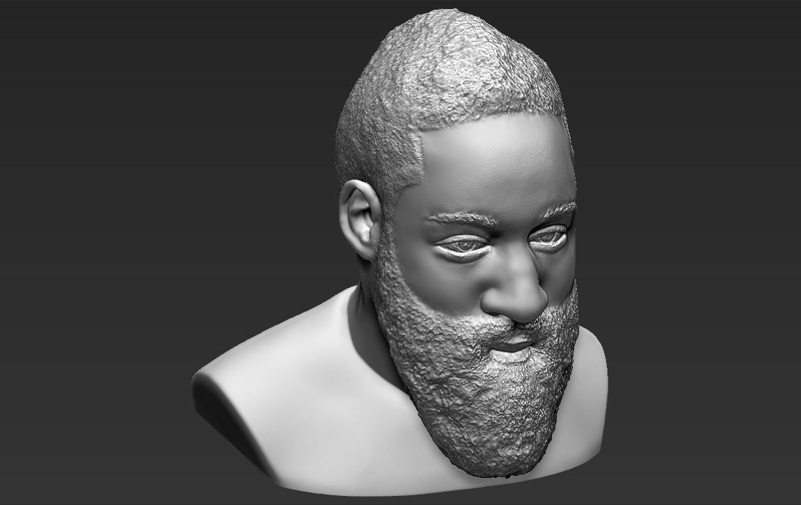 James Harden bust ready for full color 3D printing 3D print model_37