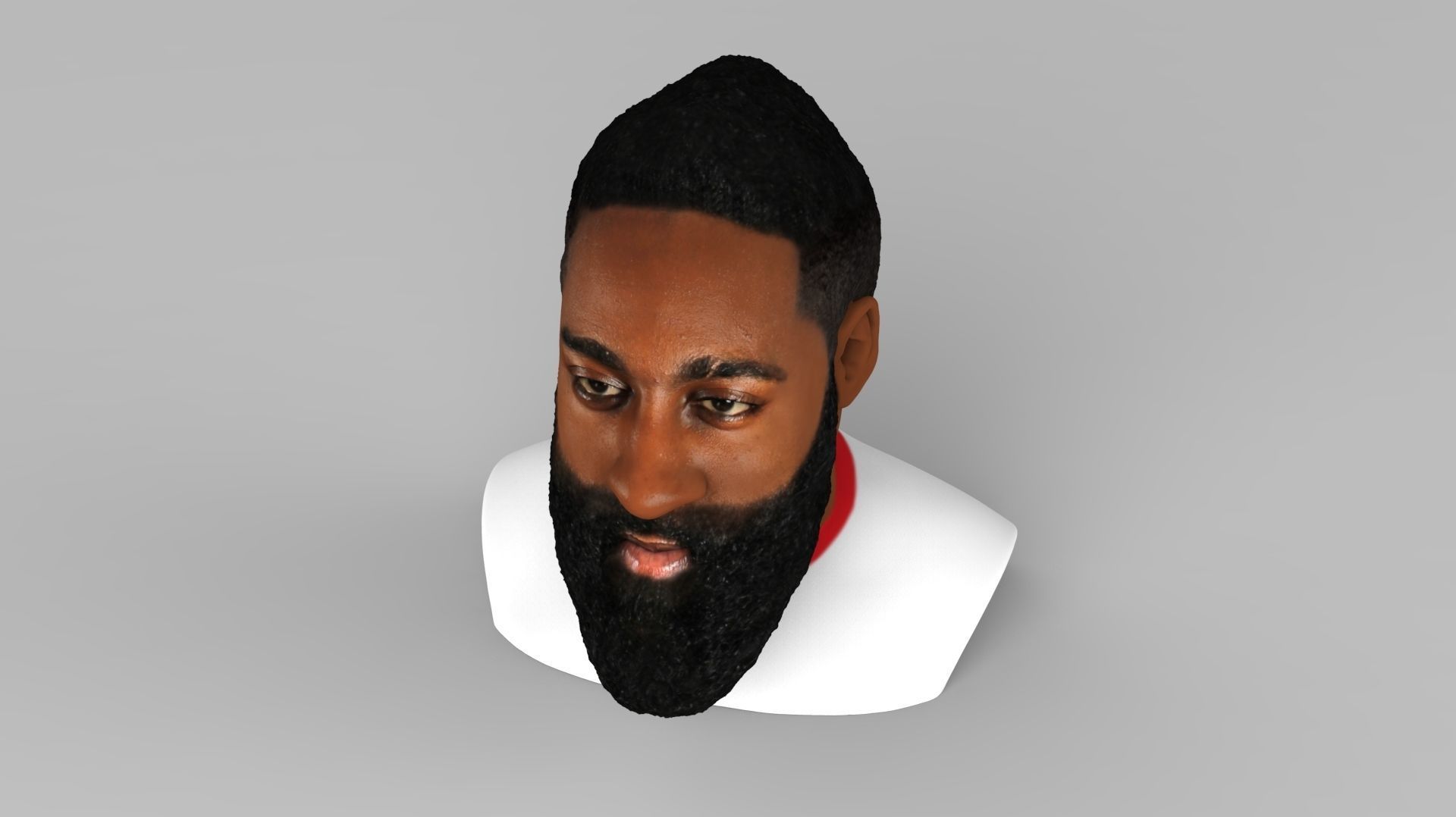 James Harden bust ready for full color 3D printing 3D print model_12