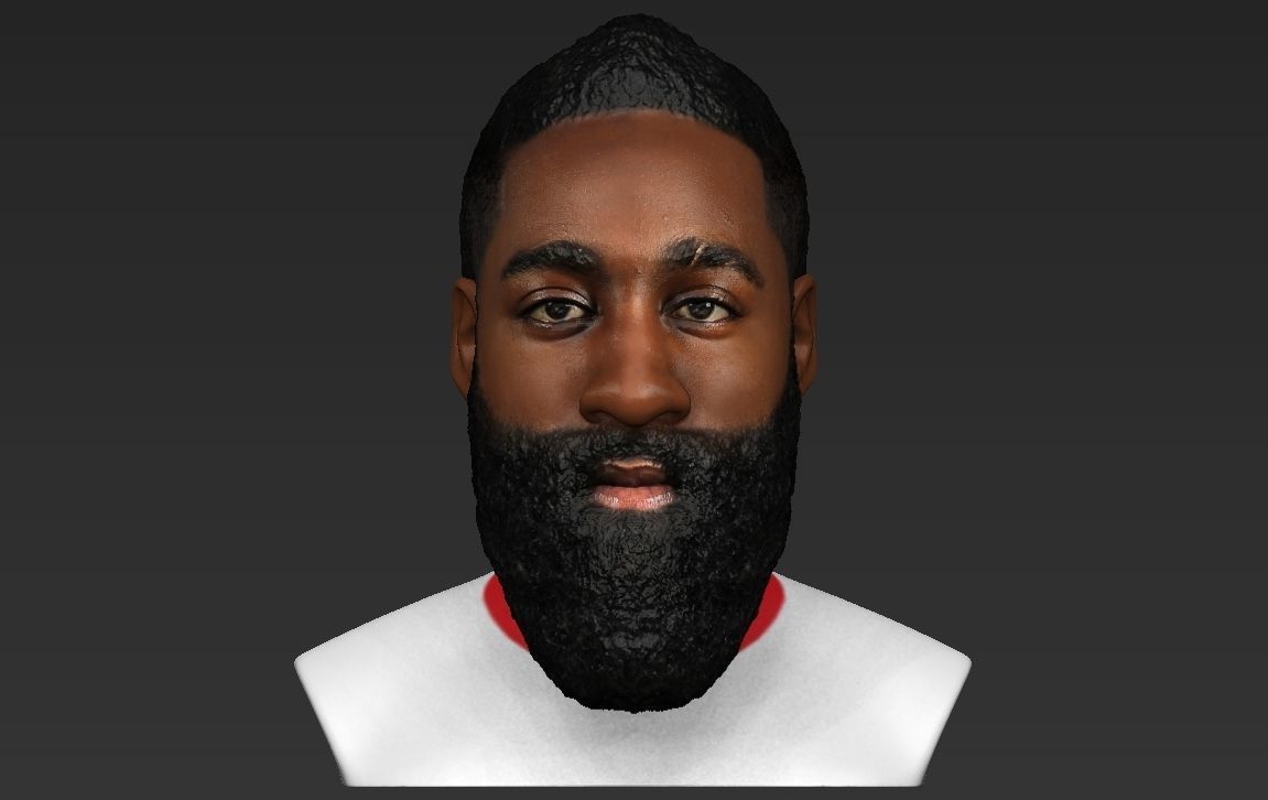 James Harden bust ready for full color 3D printing 3D print model_18