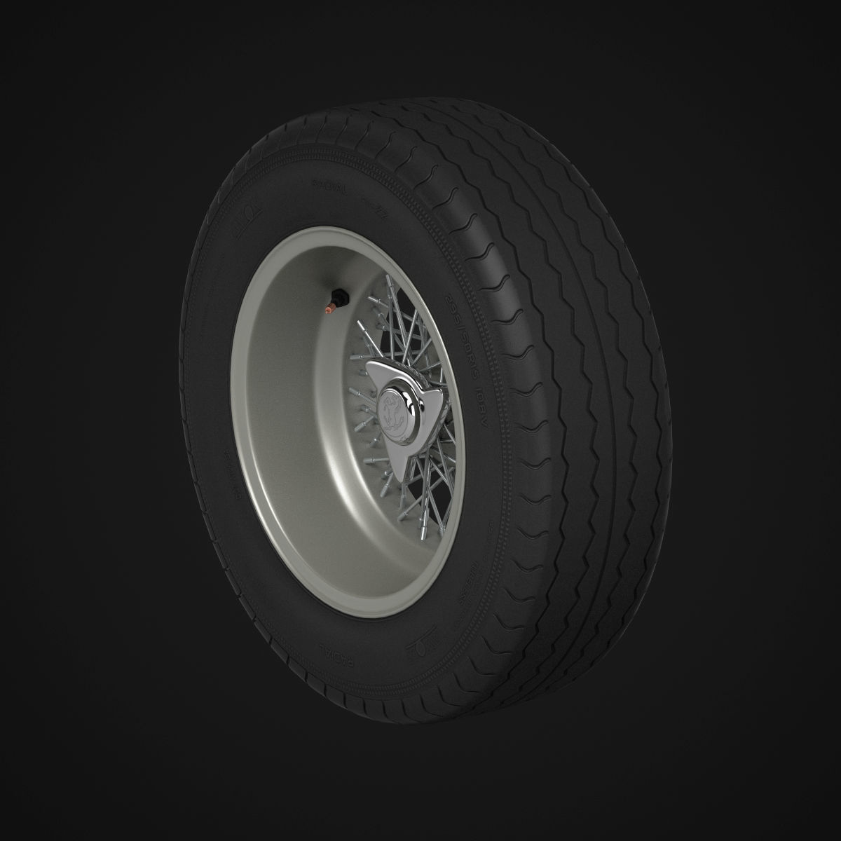Avon CR6 ZZ tyres - Borrani rims 3D model_23