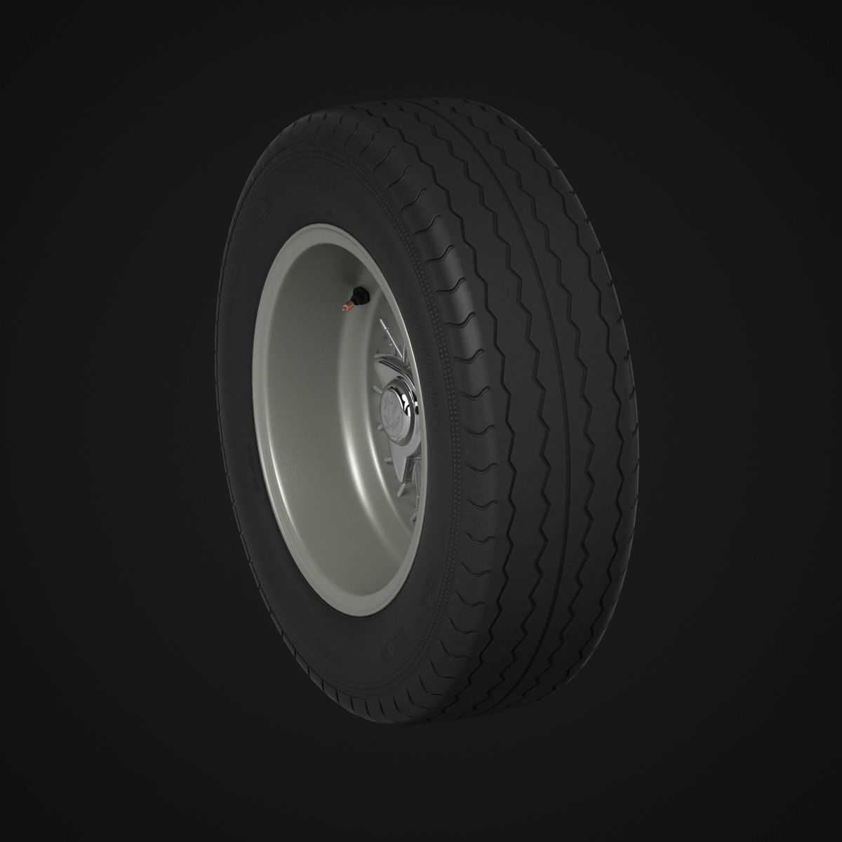 Avon CR6 ZZ tyres - Borrani rims 3D model_15